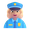 woman police officer emoji